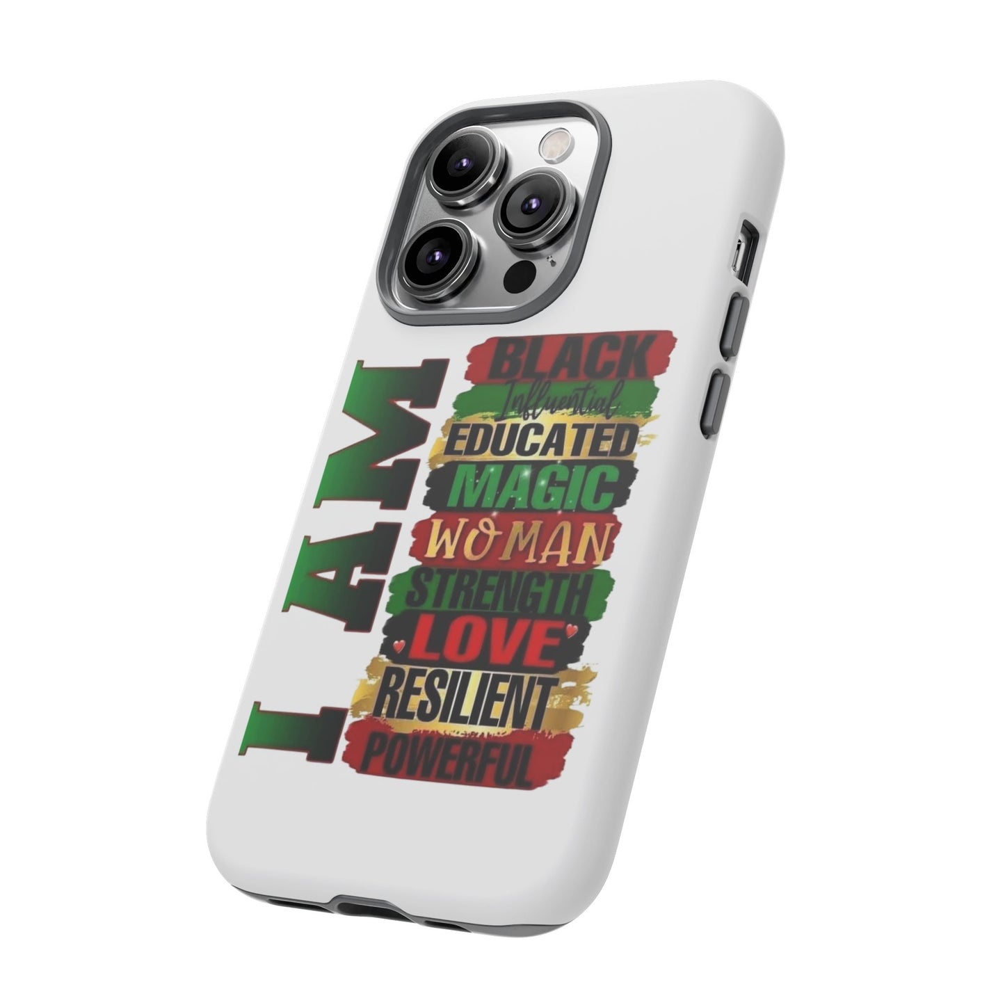 Phone Case, Stylish Black Woman Phone Accessories, Protective Cover, Gift for Her, Black History, African American Case, Black Excellence
