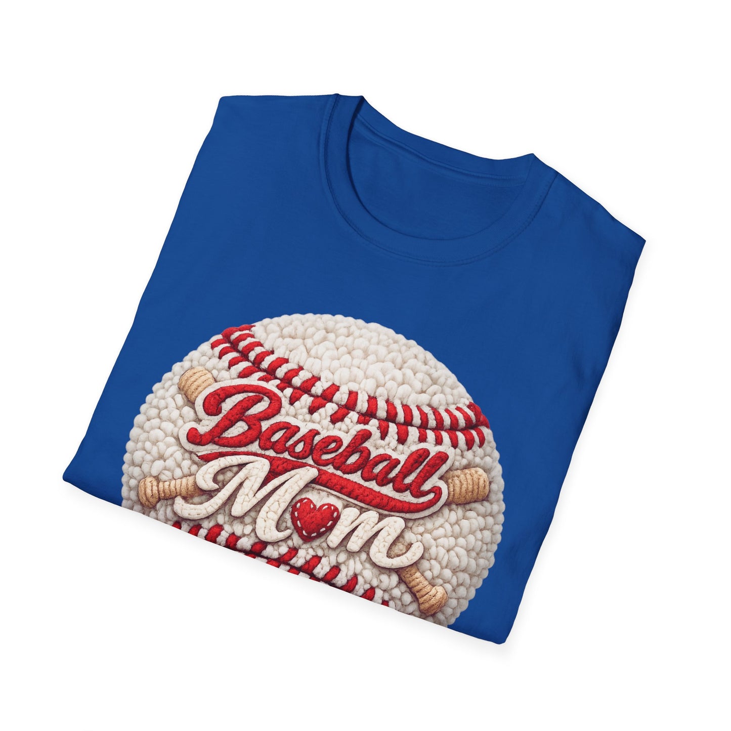 Baseball Mom T-Shirt | Vintage Stitch Baseball Graphic