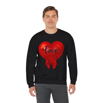 Heart Valentine's Sweatshirt, Love Crewneck Sweater, Valentine's Day Gift, Unisex Sweatshirt, Heart Sweater, Valentine's Clothing