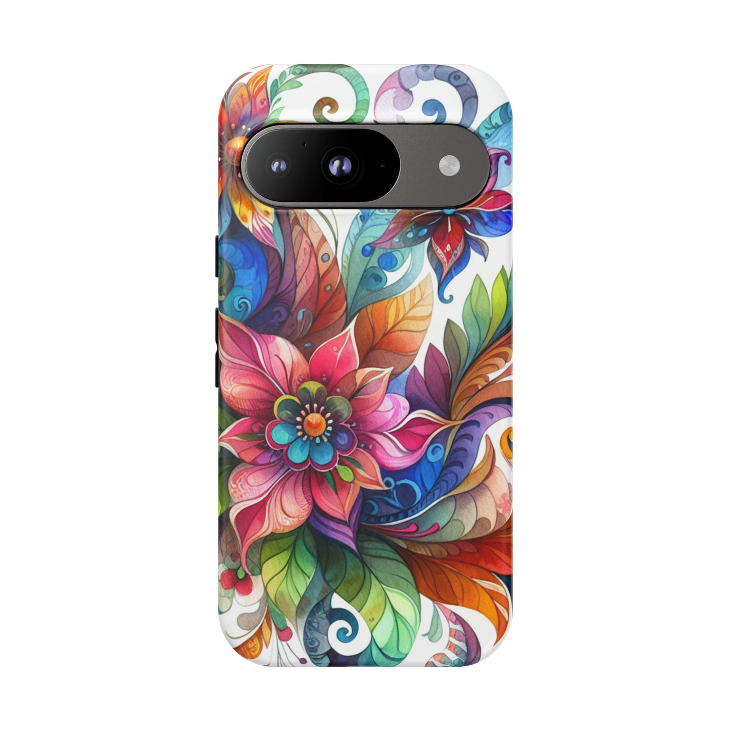Floral Tough Cases, Vibrant Floral Phone Case – Tough Cases for Extra Protection & Style, Matte & Glossy Phone Case, Fits 29 Phone Models, Some iPhone 8 and 11-16, Google Pixel, Samsung Galaxy
