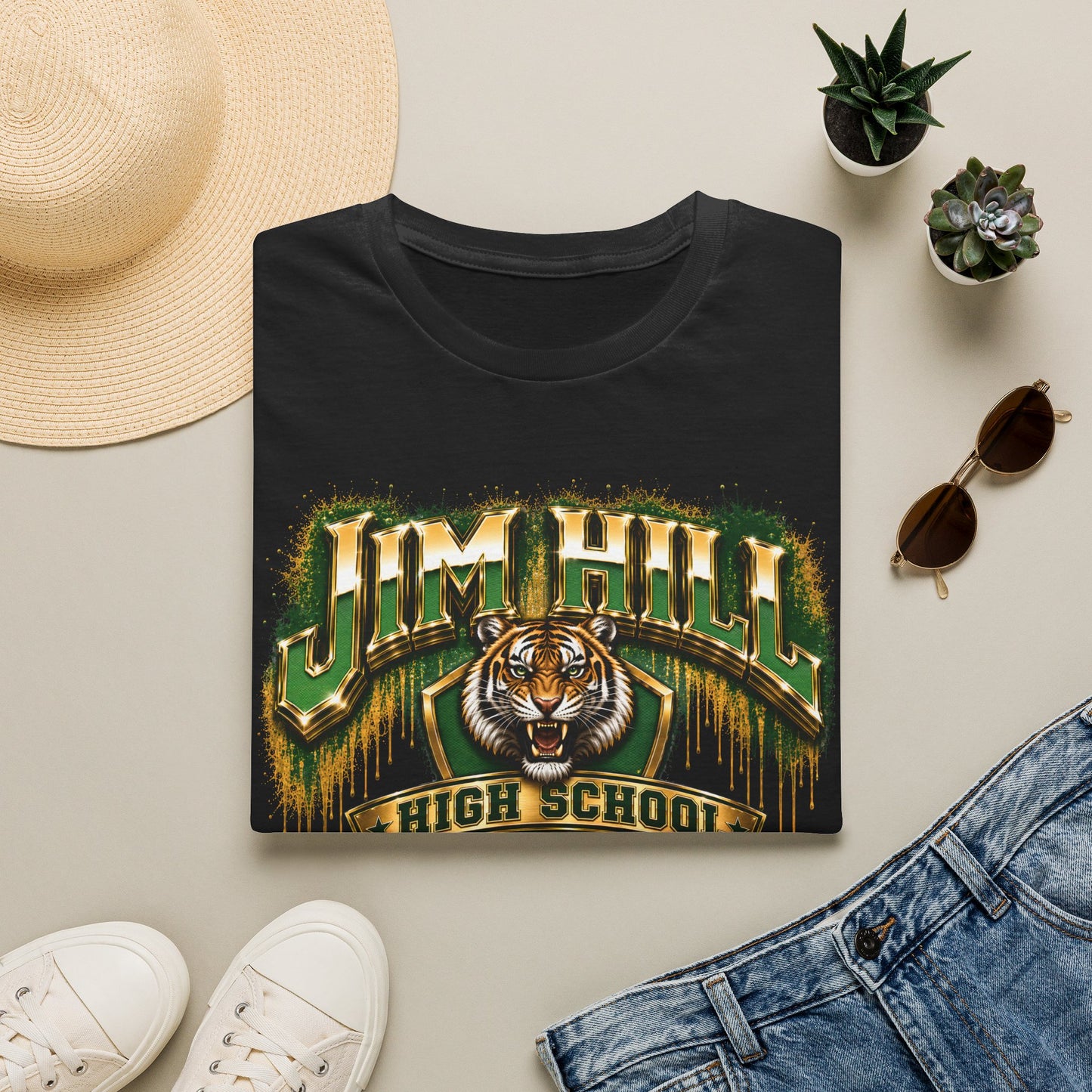 Jim Hill High School Tigers T-Shirt | Jackson MS School Spirit Shirt | Alumni Tiger Tee | Gildan 64000 Softstyle Graphic Tee