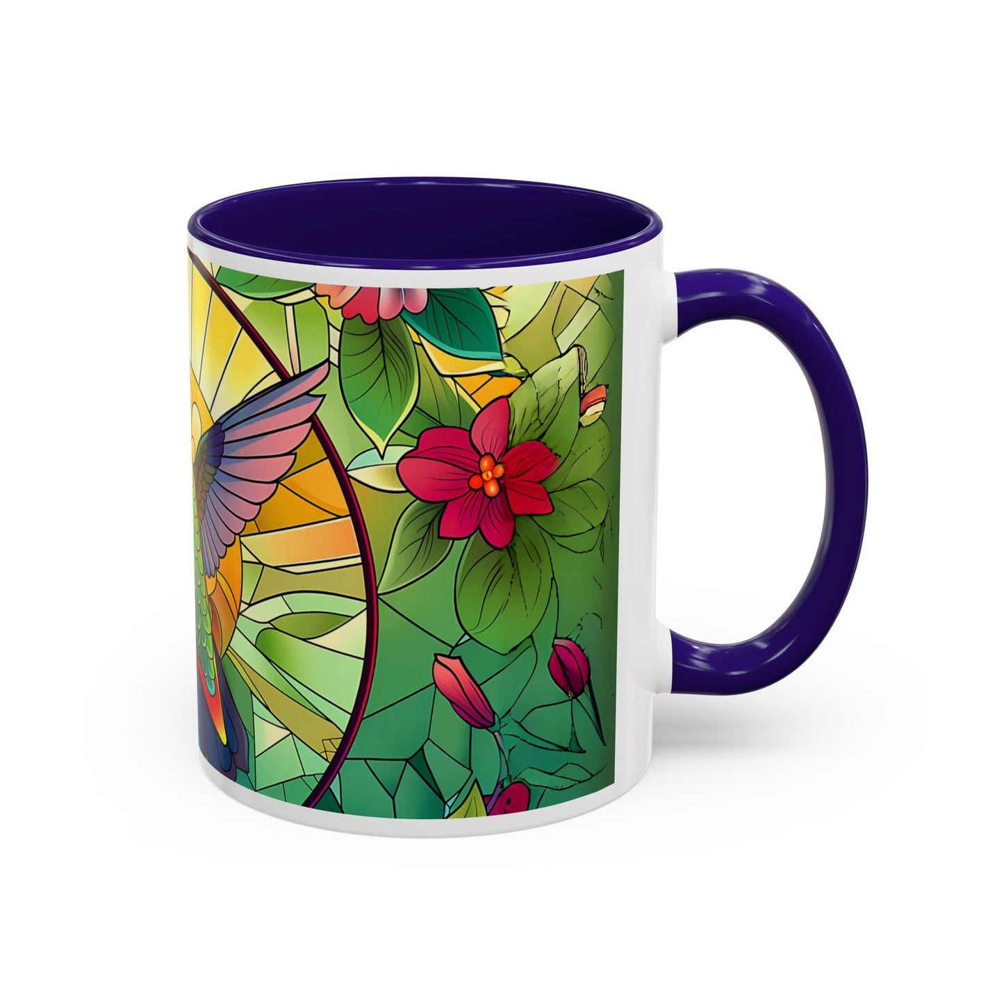 Colorful Hummingbird Mug, Vibrant Coffee Cup for Garden Lovers, Ideal Gift for Birthdays, Mothers Day, Spring Celebrations, Colorful Mugs
