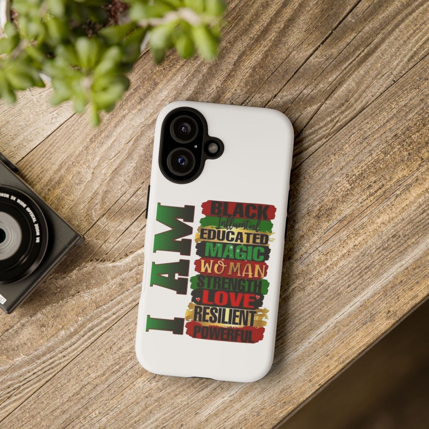 Phone Case, Stylish Black Woman Phone Accessories, Protective Cover, Gift for Her, Black History, African American Case, Black Excellence