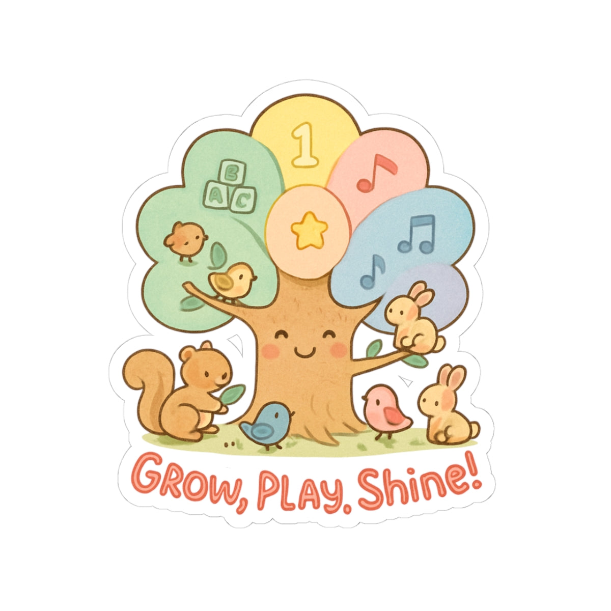 Whimsical Stickers, Laptop Decals, Fun Vinyl Stickers, Eco-Friendly Decals, Back-to-School Gift, Cheerful Journal Stickers - Kiss-Cut