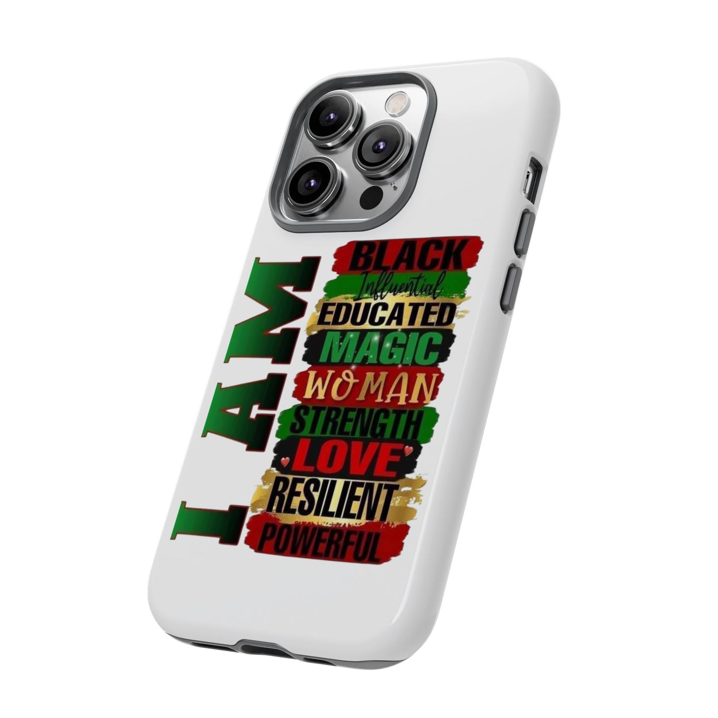 Phone Case, Stylish Black Woman Phone Accessories, Protective Cover, Gift for Her, Black History, African American Case, Black Excellence