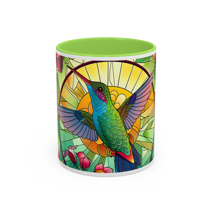 Colorful Hummingbird Mug, Vibrant Coffee Cup for Garden Lovers, Ideal Gift for Birthdays, Mothers Day, Spring Celebrations, Colorful Mugs