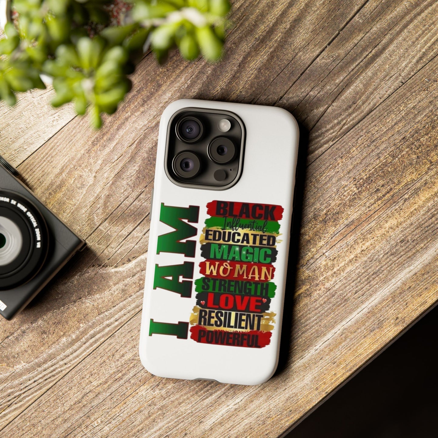 Phone Case, Stylish Black Woman Phone Accessories, Protective Cover, Gift for Her, Black History, African American Case, Black Excellence