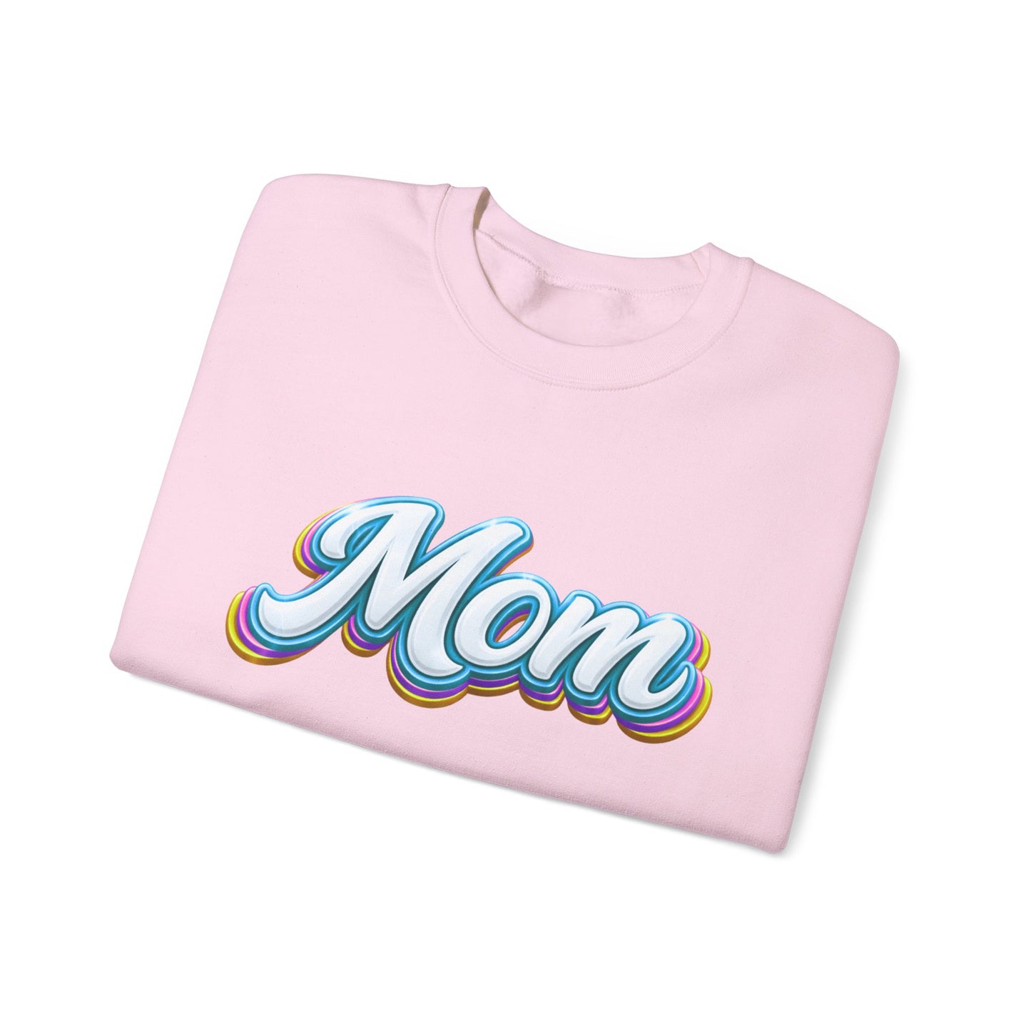 Retro Rainbow 'Mom' Script Sweatshirt | Mother's Day, Mom Shirt