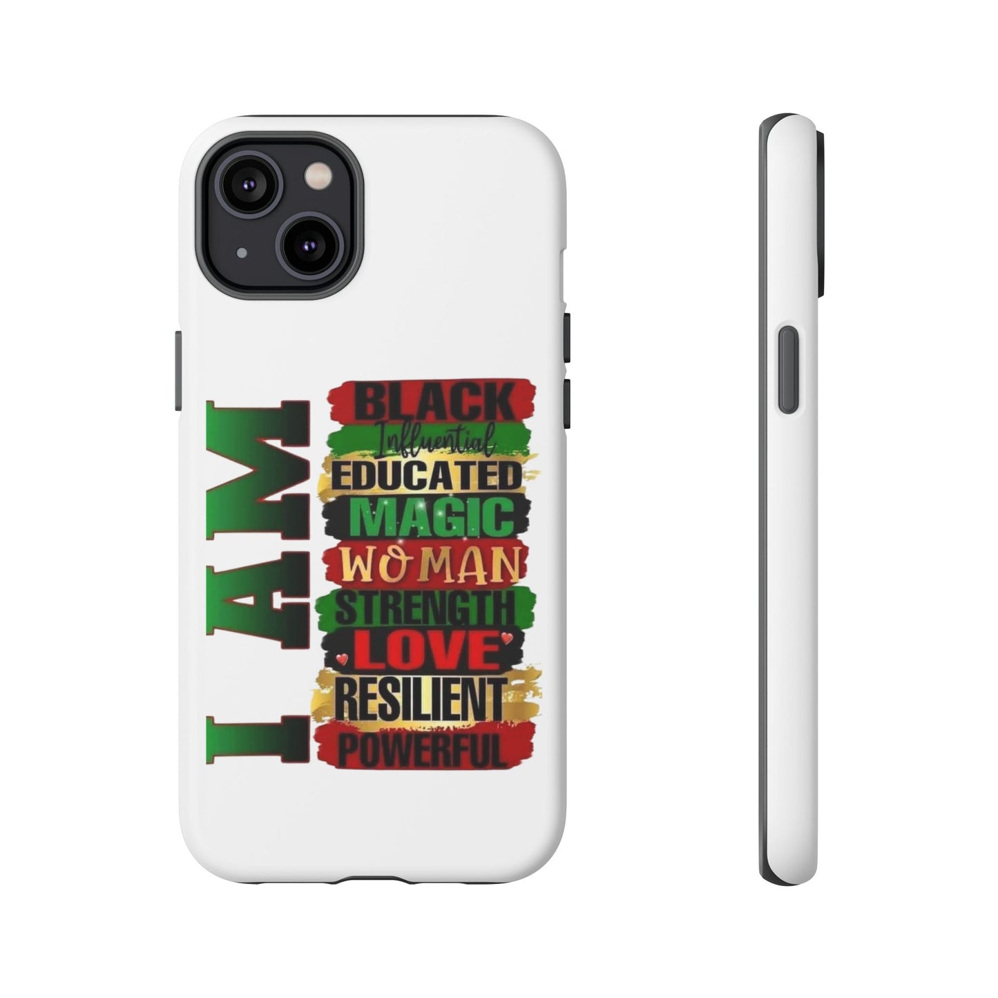 Phone Case, Stylish Black Woman Phone Accessories, Protective Cover, Gift for Her, Black History, African American Case, Black Excellence