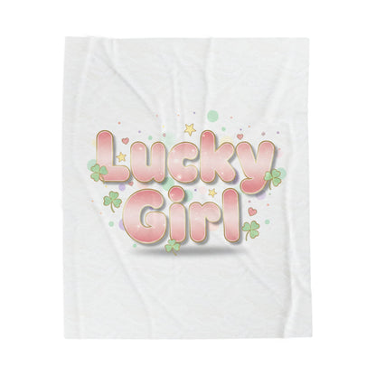 Lucky Girl Plush Blanket | manifest luck, 2026 lucky charms