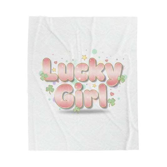 Lucky Girl Plush Blanket | manifest luck, 2026 lucky charms