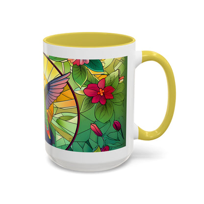 Colorful Hummingbird Mug, Vibrant Coffee Cup for Garden Lovers, Ideal Gift for Birthdays, Mothers Day, Spring Celebrations, Colorful Mugs