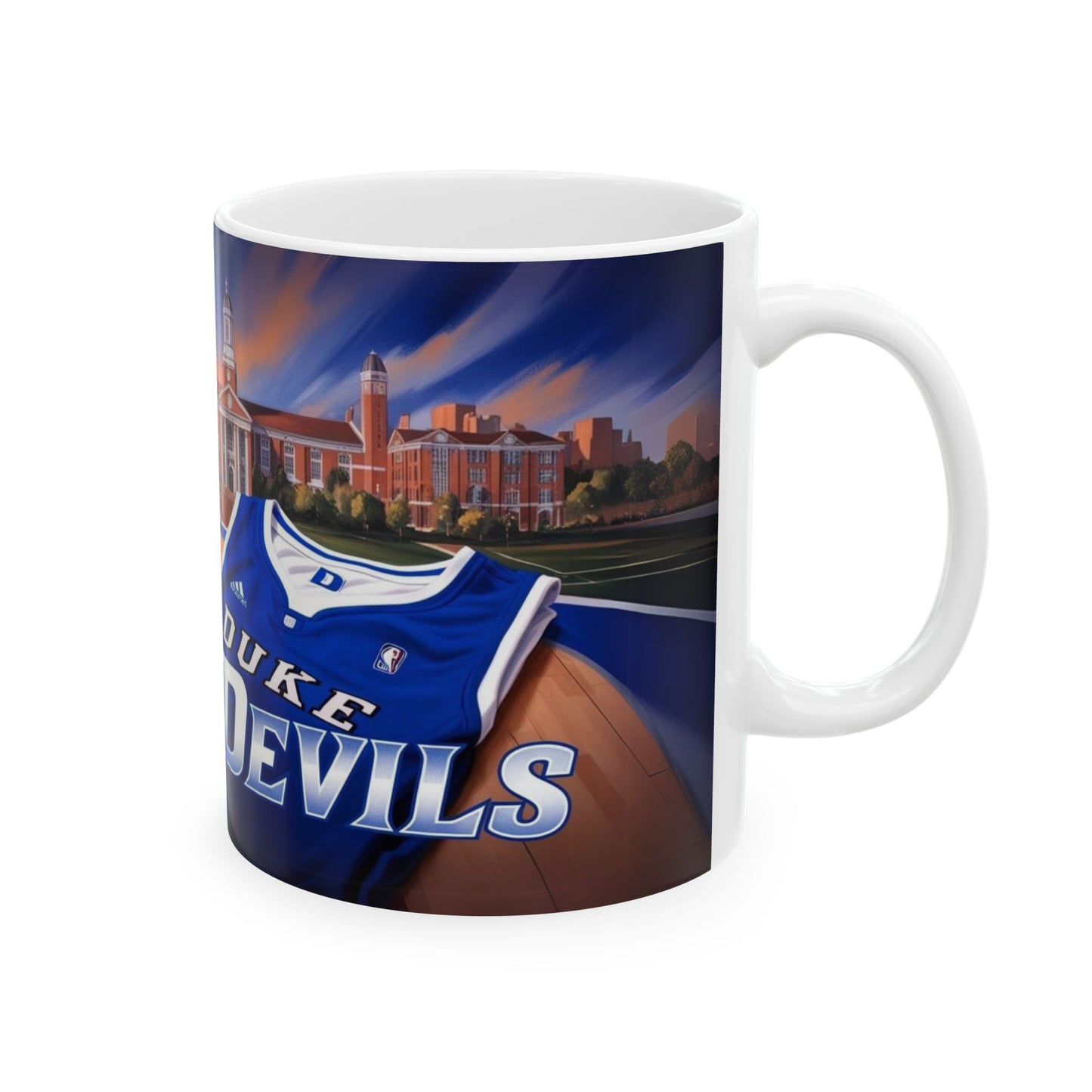 Duke Basketball Ceramic Mug - Perfect for Fans, Gifts, Sports Enthusiasts, College Spirit, Collectible Drinkware, Duke Blue Devils