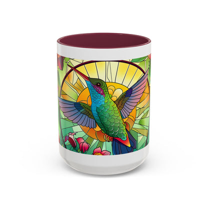 Colorful Hummingbird Mug, Vibrant Coffee Cup for Garden Lovers, Ideal Gift for Birthdays, Mothers Day, Spring Celebrations, Colorful Mugs