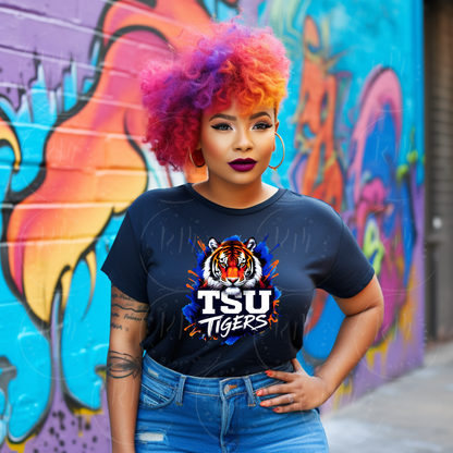 TSU Tigers Mascot PNG | School Spirit Clipart (Digital Download)
