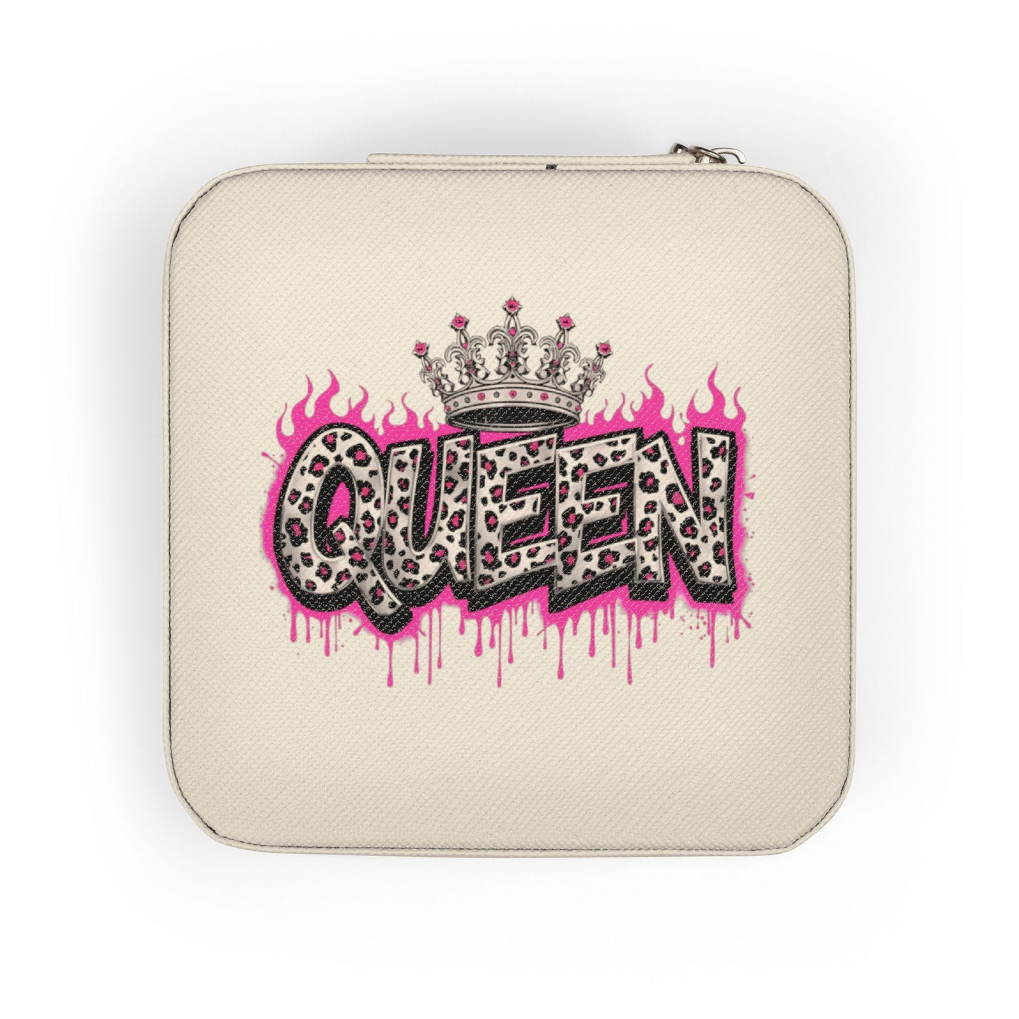 Stylish Queen Jewelry Travel Case | Perfect Gift for Travelers, Bridal Party, Birthdays, Holidays, Cute Organizer, Jewelry Organizer Box,