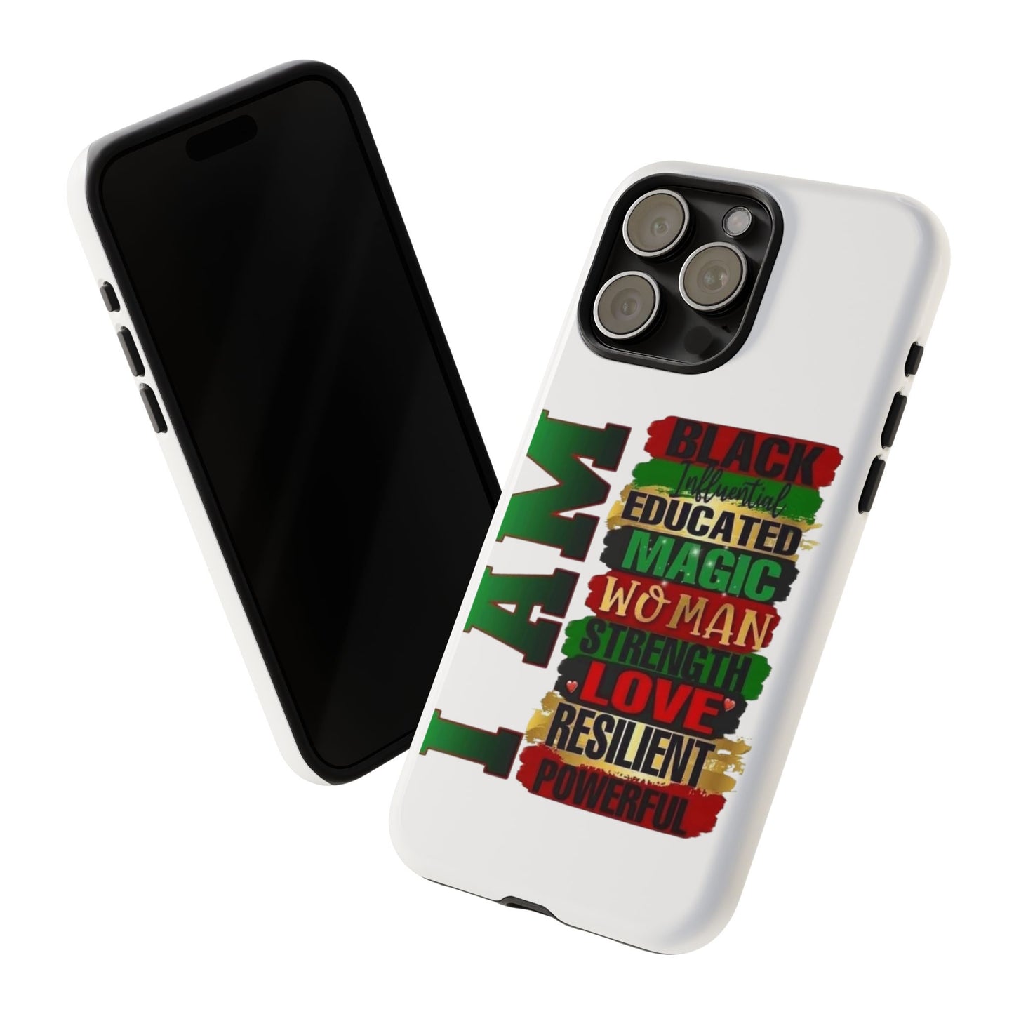 Phone Case, Stylish Black Woman Phone Accessories, Protective Cover, Gift for Her, Black History, African American Case, Black Excellence