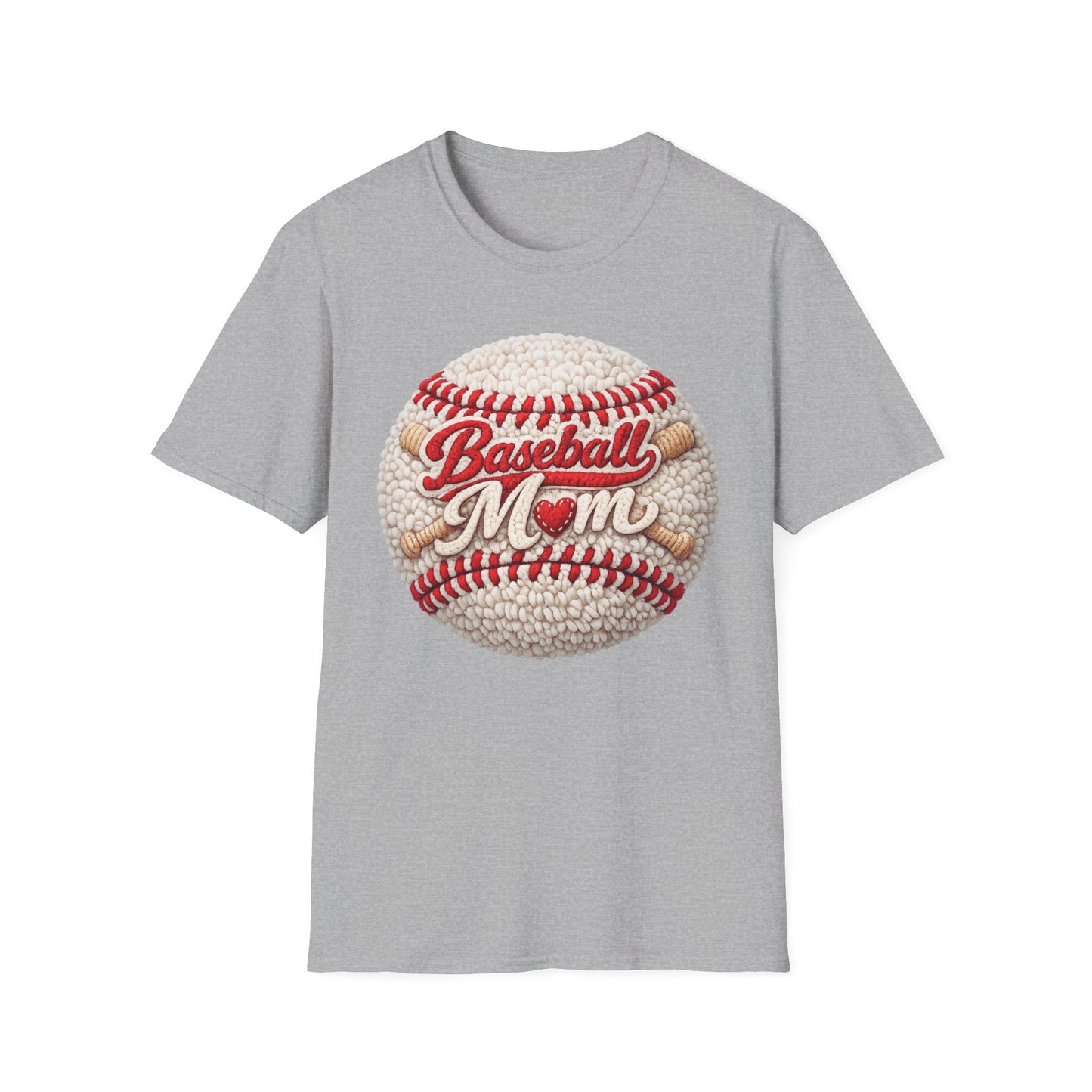 Baseball Mom T-Shirt | Vintage Stitch Baseball Graphic
