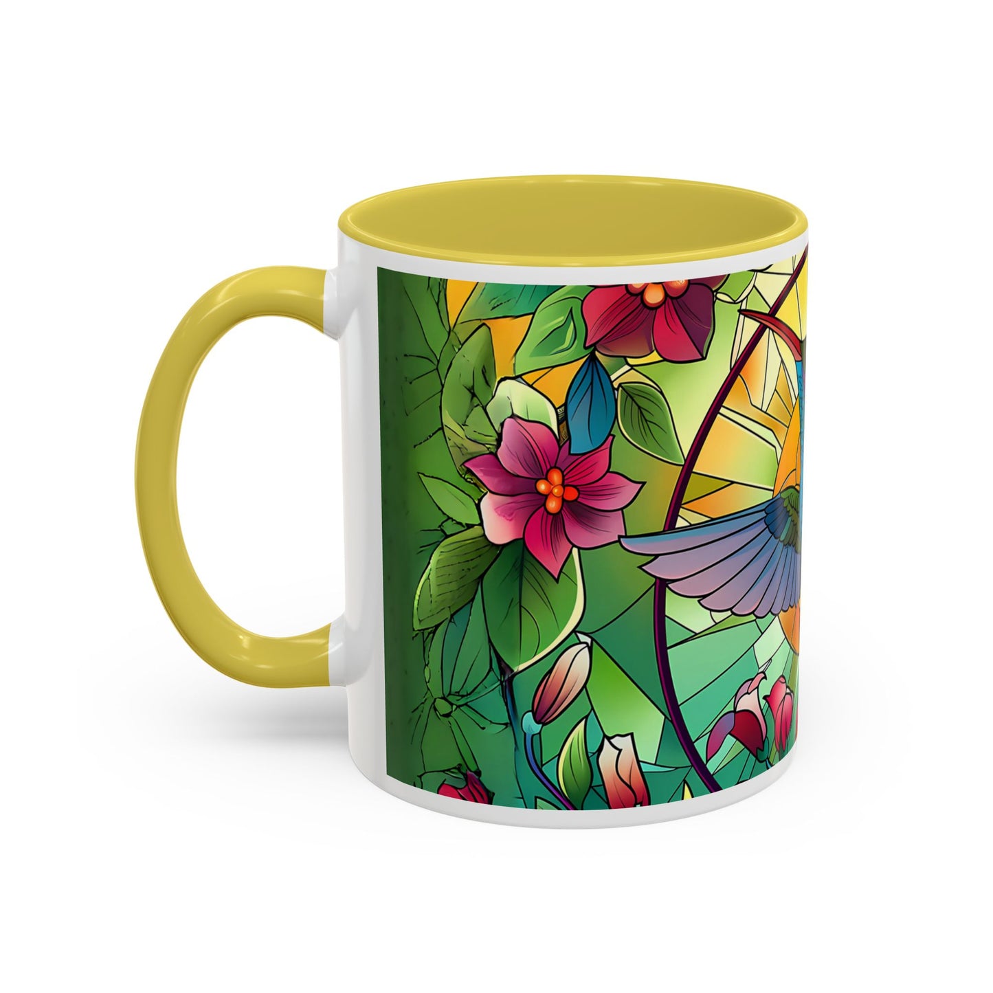 Colorful Hummingbird Mug, Vibrant Coffee Cup for Garden Lovers, Ideal Gift for Birthdays, Mothers Day, Spring Celebrations, Colorful Mugs