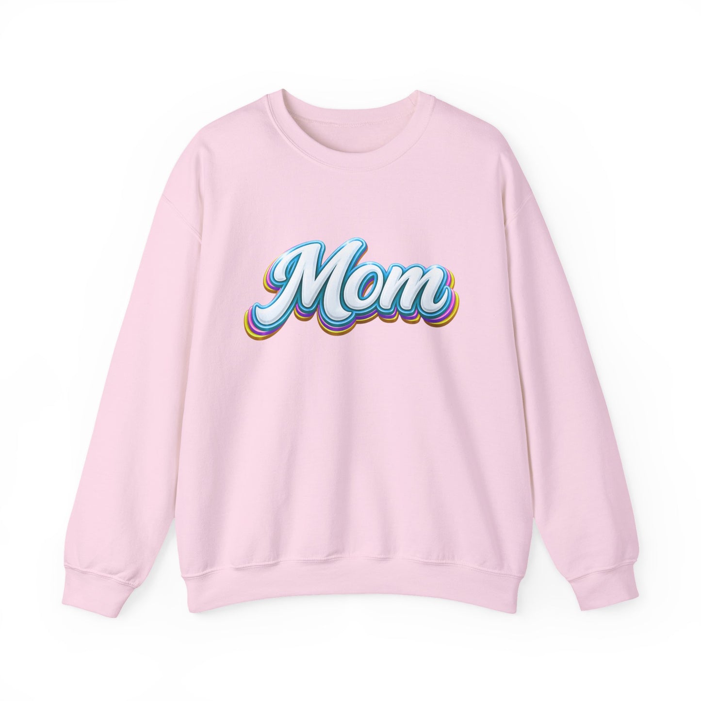 Retro Rainbow 'Mom' Script Sweatshirt | Mother's Day, Mom Shirt