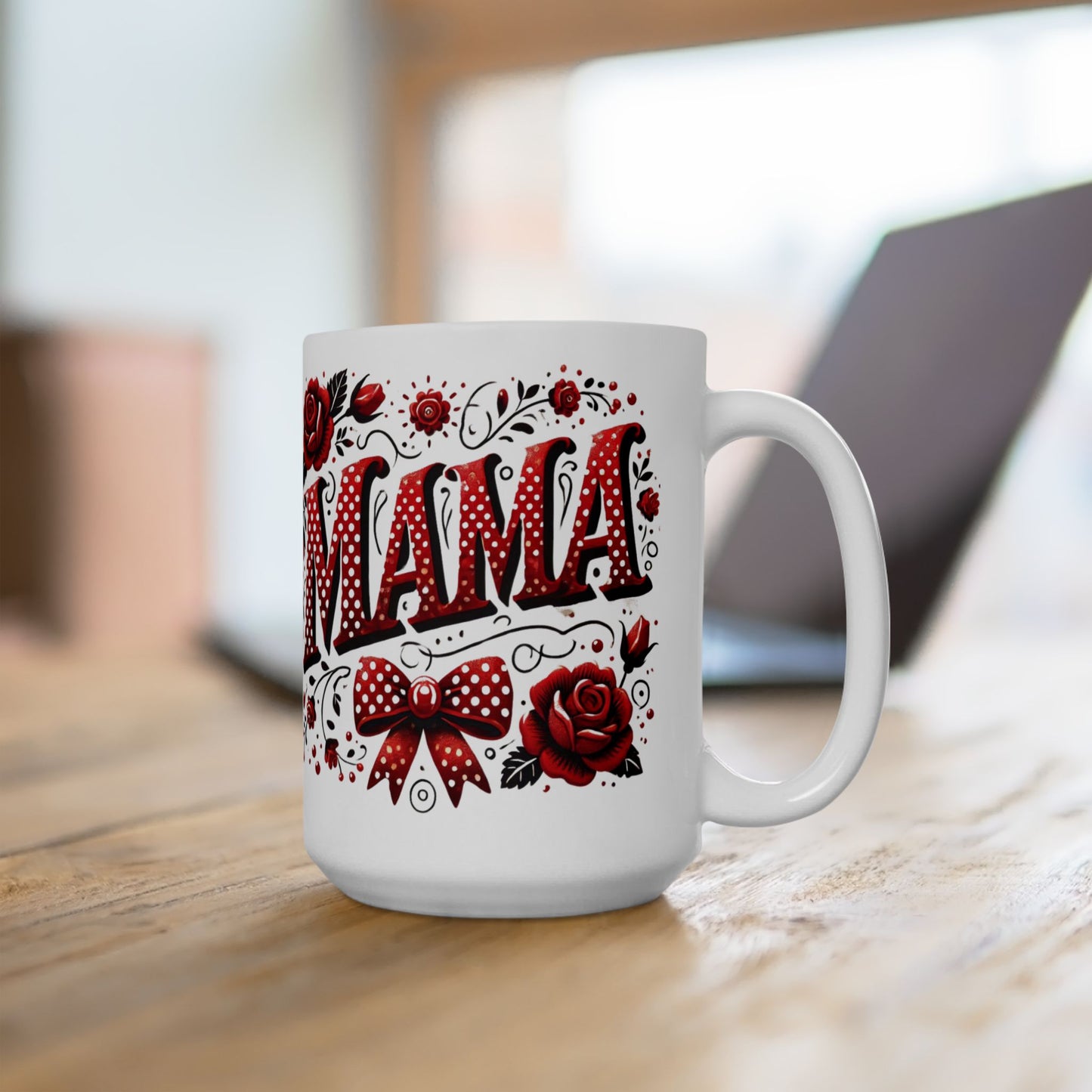 Mama Coquette Mug, Valentine's Day Coffee Cup, Red and White Valentine's Mug, Valentine's Day Mama Coquette Mug, Happy Valentine's Day Coffee Cup, Mama Tea Mug, Mom Gift