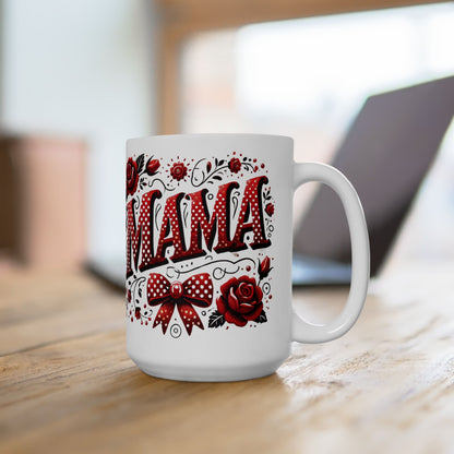 Mama Coquette Mug, Valentine's Day Coffee Cup, Red and White Valentine's Mug, Valentine's Day Mama Coquette Mug, Happy Valentine's Day Coffee Cup, Mama Tea Mug, Mom Gift
