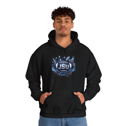 Jackson State University Hoodie, Jackson State Hooded Sweatshirt, JSU Tigers Football Sweatshirt, SWAC, College Team Apparel