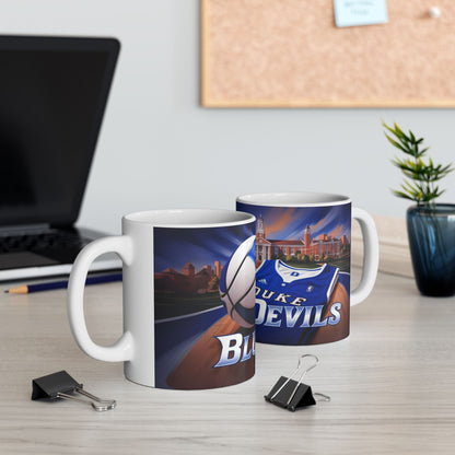 Duke Basketball Ceramic Mug - Perfect for Fans, Gifts, Sports Enthusiasts, College Spirit, Collectible Drinkware, Duke Blue Devils