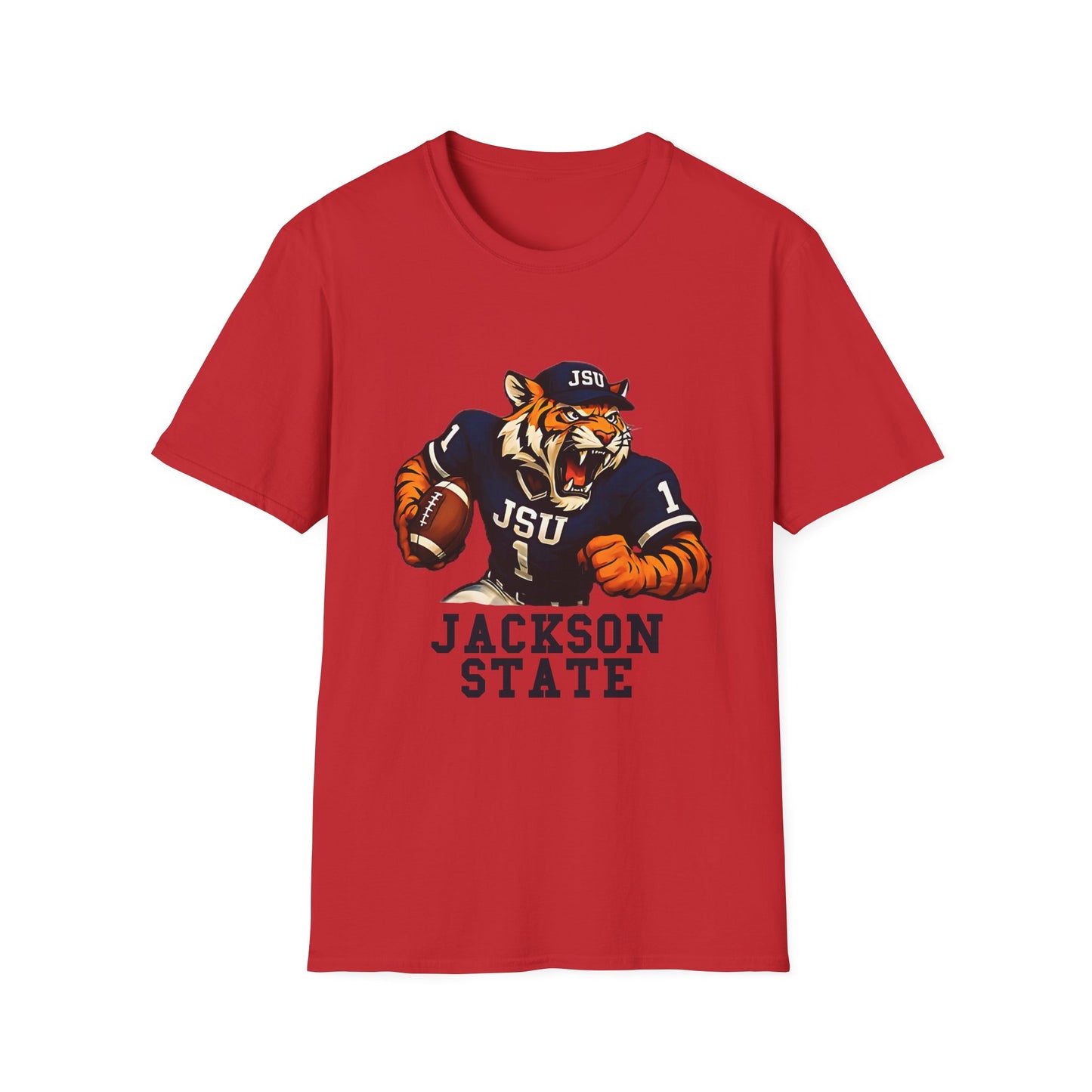 Jackson State Tigers Unisex Softstyle T-Shirt | College Apparel, Game Day Shirt, Sports Tee, Casual Wear, Fan Merchandise