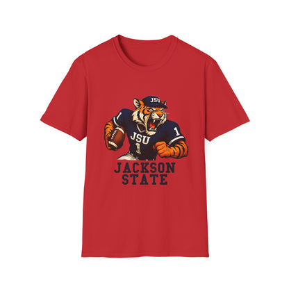 Jackson State Tigers Unisex Softstyle T-Shirt | College Apparel, Game Day Shirt, Sports Tee, Casual Wear, Fan Merchandise