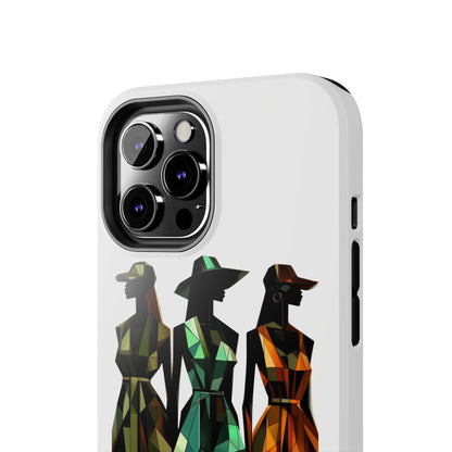 Stylish Phone Cases for Women, Afrocentric Tough iPhone Protector, Elegant Female Cover, Black Girl Magic, Protective Phone Accessories