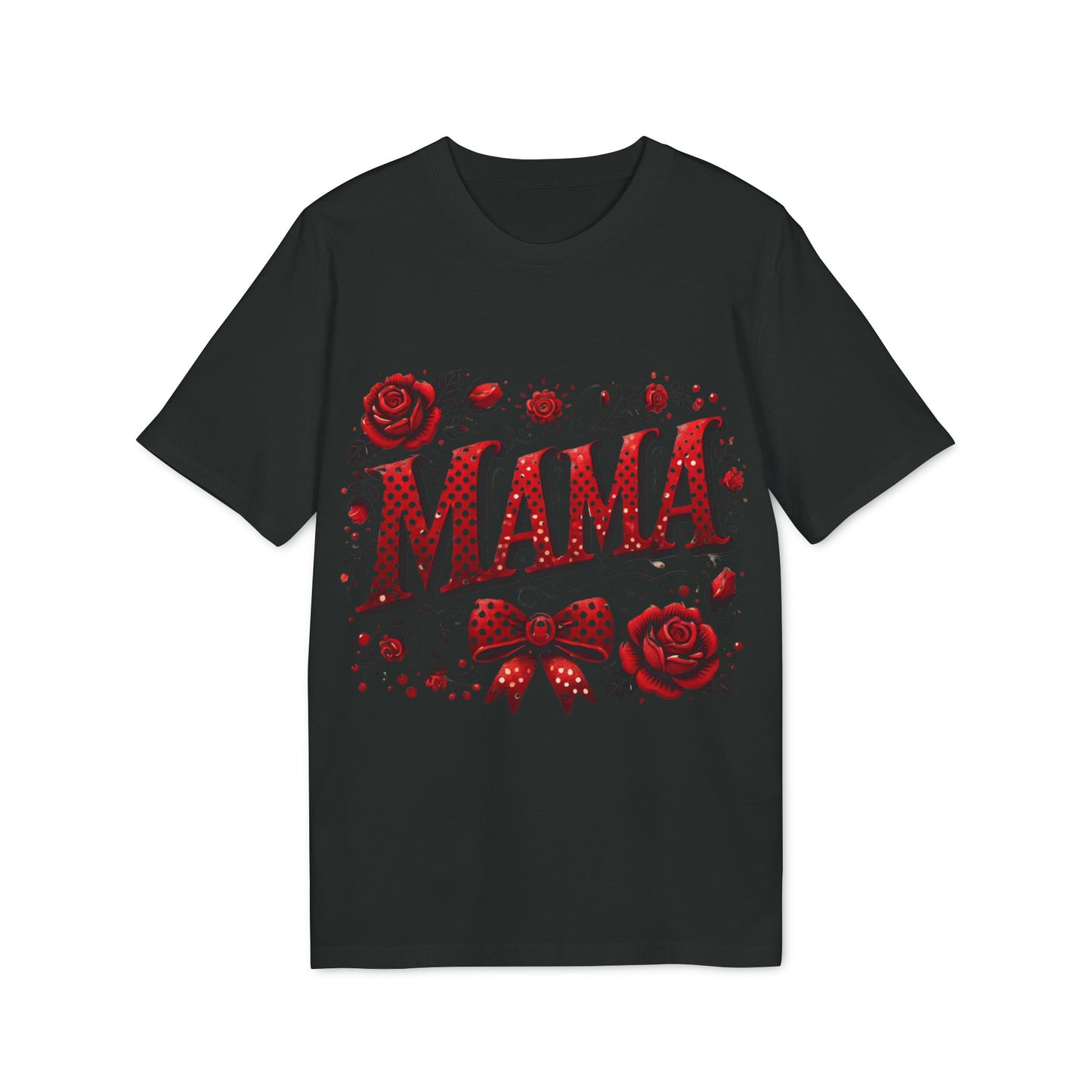 Mama Coquette Valentine's Day T-shirt, Red and Black Mama Tee, Valentine's Gift for Mom, Mama T-shirt, Polka Dot Mama shirt