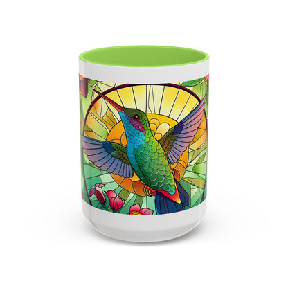 Colorful Hummingbird Mug, Vibrant Coffee Cup for Garden Lovers, Ideal Gift for Birthdays, Mothers Day, Spring Celebrations, Colorful Mugs