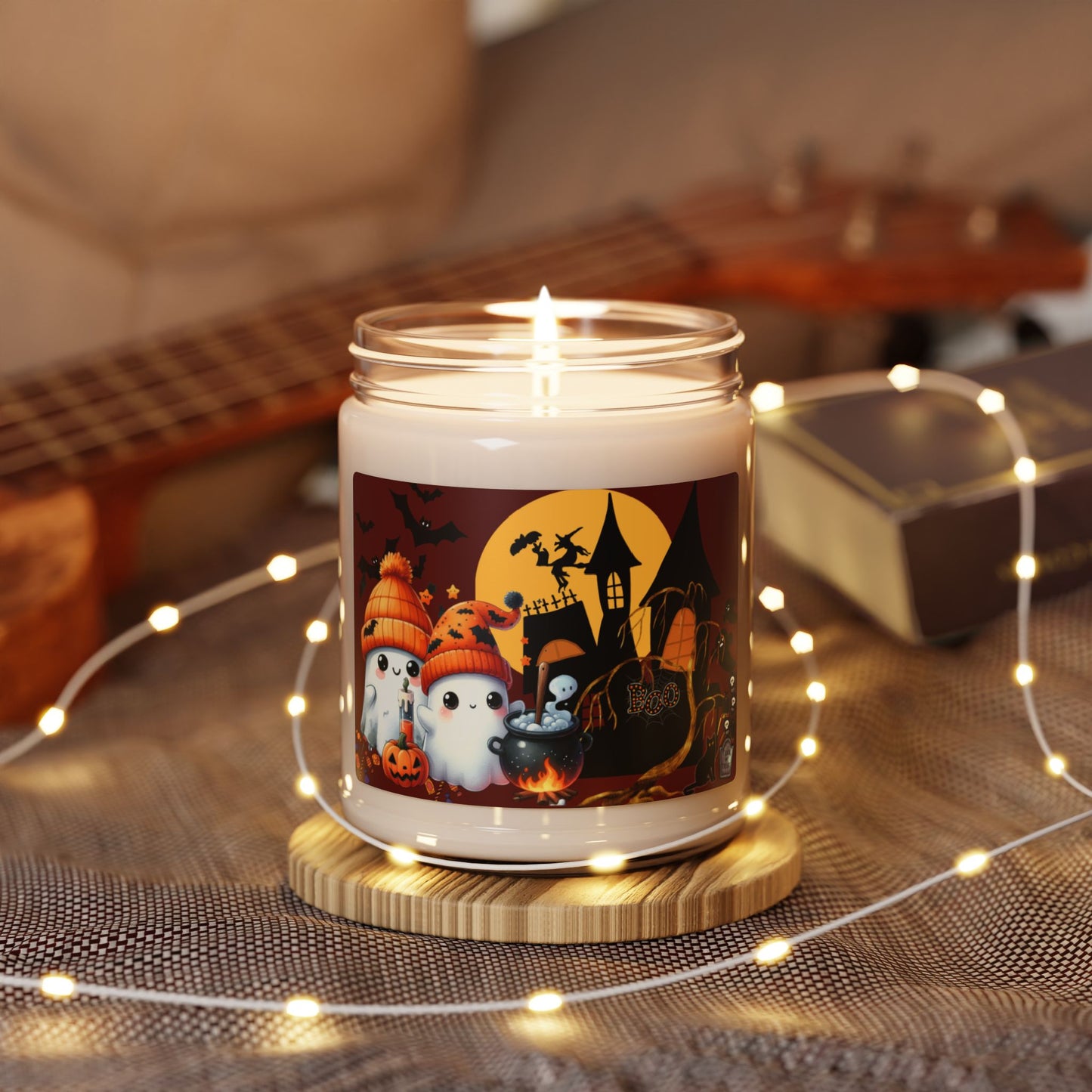 Halloween Ghost Scented Soy Candle, 9oz