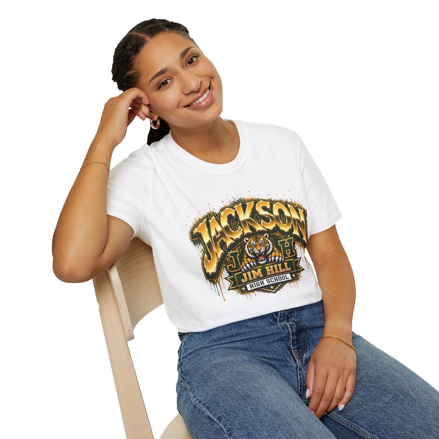 Jim Hill High School Tigers T-Shirt | Jackson MS Alumni Spirit Shirt | Roaring Tiger Graphic Tee