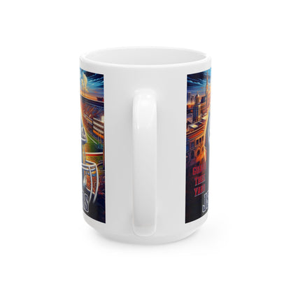 Jackson State University Mug, JSU Football Coffee Cup, College Ceramic Mug, JSU Tigers Fan Gift, 11oz Coffee Cup, SWAC