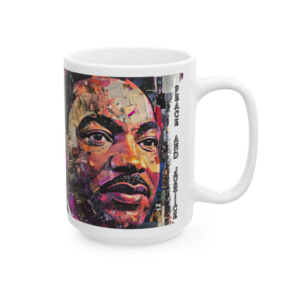 MLK Coffee Mug, Black History Month, African American Mug, Peace and Justice Mug, Civil Rights Activist Gift, Empowerment Mug