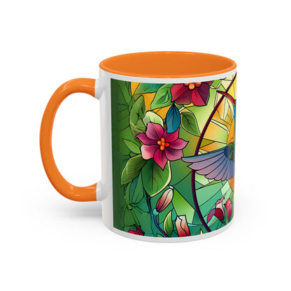 Colorful Hummingbird Mug, Vibrant Coffee Cup for Garden Lovers, Ideal Gift for Birthdays, Mothers Day, Spring Celebrations, Colorful Mugs