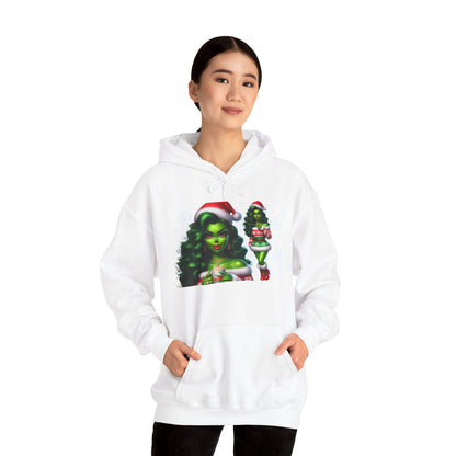Sassy Ms Grinch Christmas Hoodie, Funny Sweatshirt, Xmas Jumper, Holiday Gift Ideas, Winter Apparel