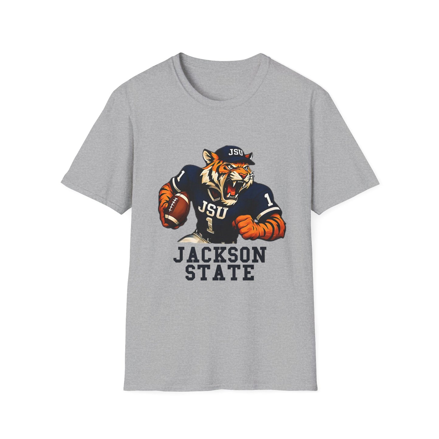 Jackson State Tigers Unisex Softstyle T-Shirt | College Apparel, Game Day Shirt, Sports Tee, Casual Wear, Fan Merchandise