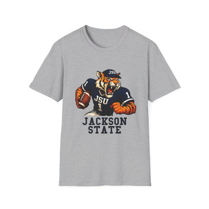 Jackson State Tigers Unisex Softstyle T-Shirt | College Apparel, Game Day Shirt, Sports Tee, Casual Wear, Fan Merchandise