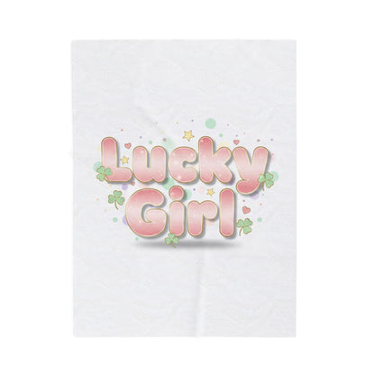 Lucky Girl Plush Blanket | manifest luck, 2026 lucky charms