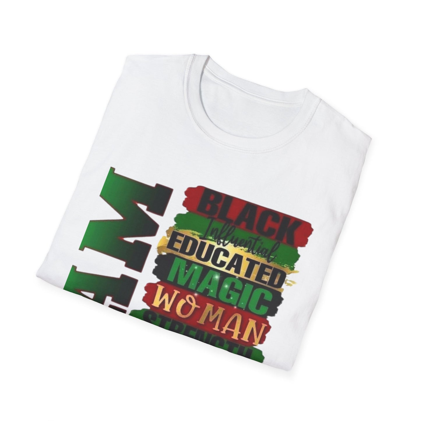 Empowering T-Shirt- I Am Black, Educated, Magic, Strong, Love, Resilient, Perfect for Celebrations, Gifts, Black History Month