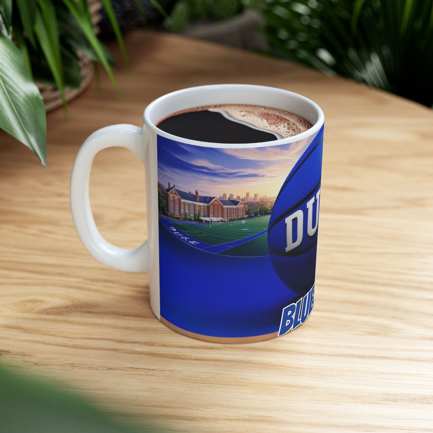 Duke Blue Devils Basketball Ceramic Mug - 11oz, Duke University Coffee Mug, Duke Blue Devils, College Sports Cup