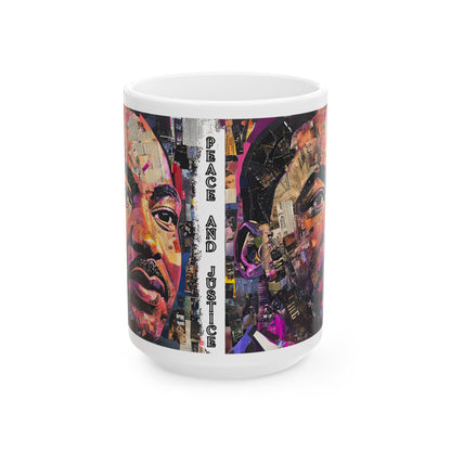 MLK Coffee Mug, Black History Month, African American Mug, Peace and Justice Mug, Civil Rights Activist Gift, Empowerment Mug