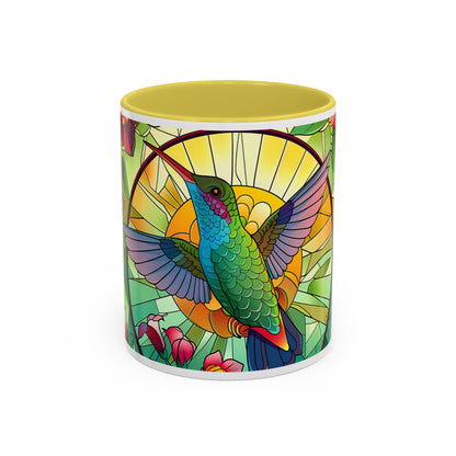 Colorful Hummingbird Mug, Vibrant Coffee Cup for Garden Lovers, Ideal Gift for Birthdays, Mothers Day, Spring Celebrations, Colorful Mugs
