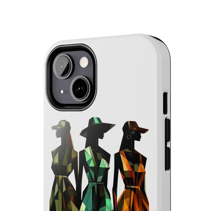 Stylish Phone Cases for Women, Afrocentric Tough iPhone Protector, Elegant Female Cover, Black Girl Magic, Protective Phone Accessories