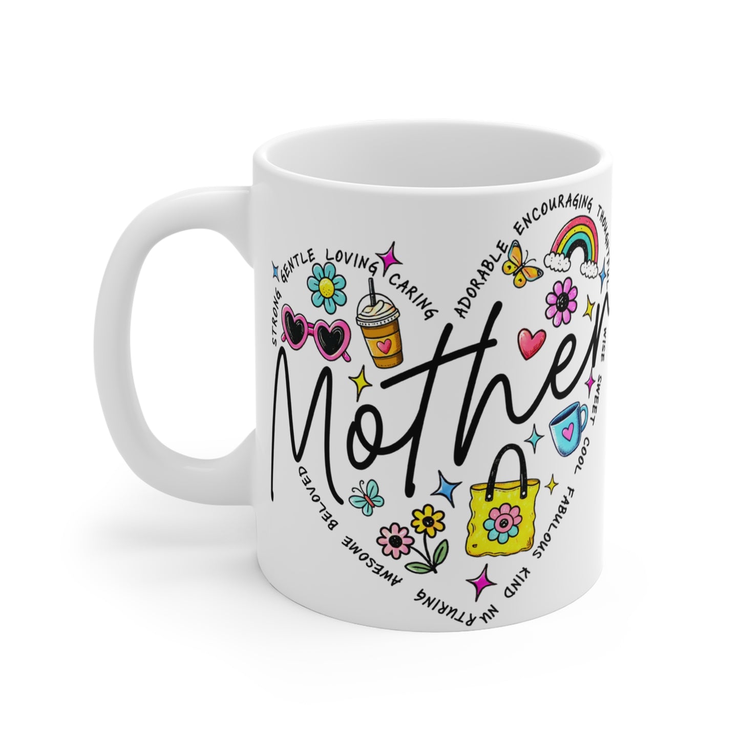 Mother's Day Mug - Colorful Gifts for Mom, Gifts for Mother's Day, Cute Coffee Cup, Unique Mother's Day Presents, Fun Floral Mug