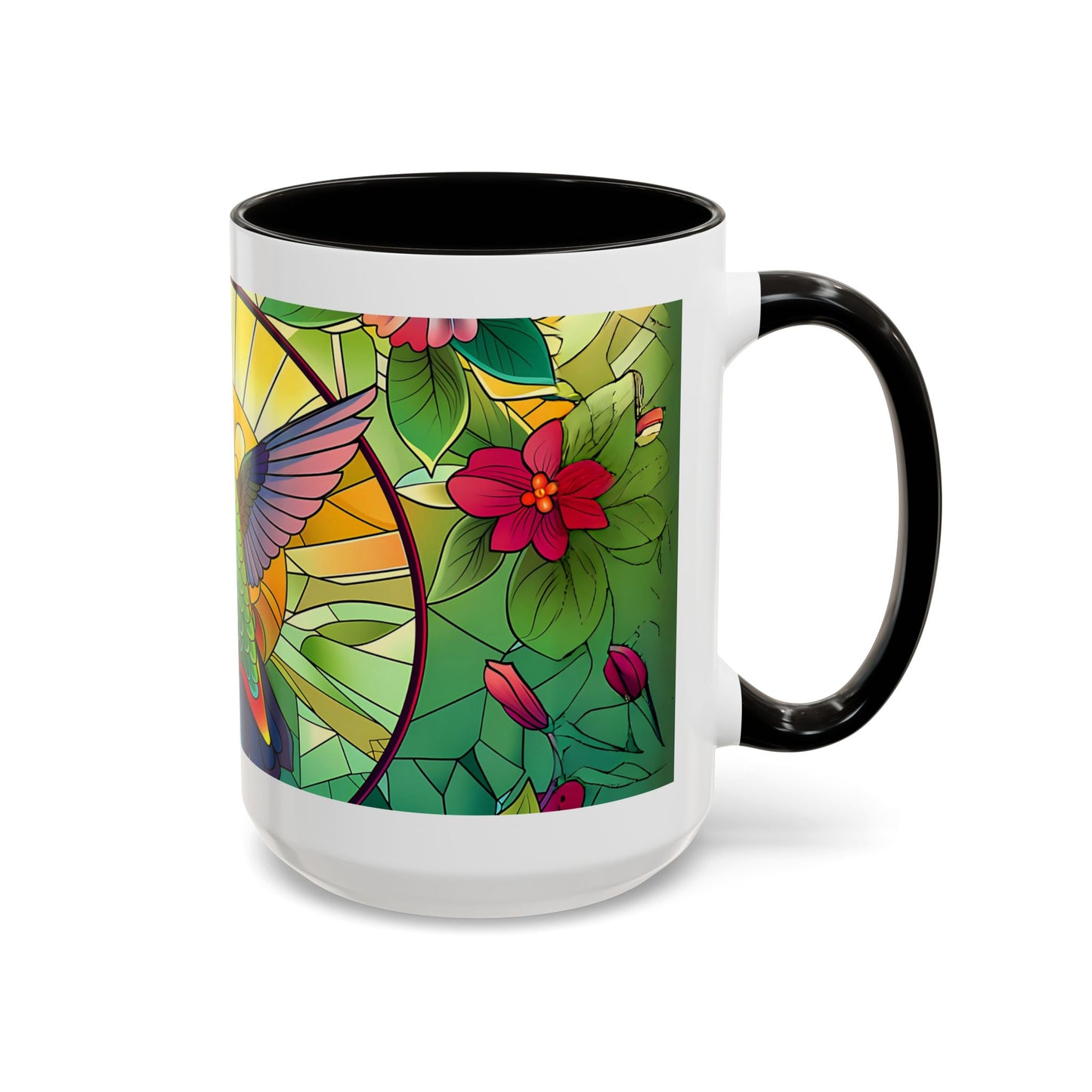 Colorful Hummingbird Mug, Vibrant Coffee Cup for Garden Lovers, Ideal Gift for Birthdays, Mothers Day, Spring Celebrations, Colorful Mugs