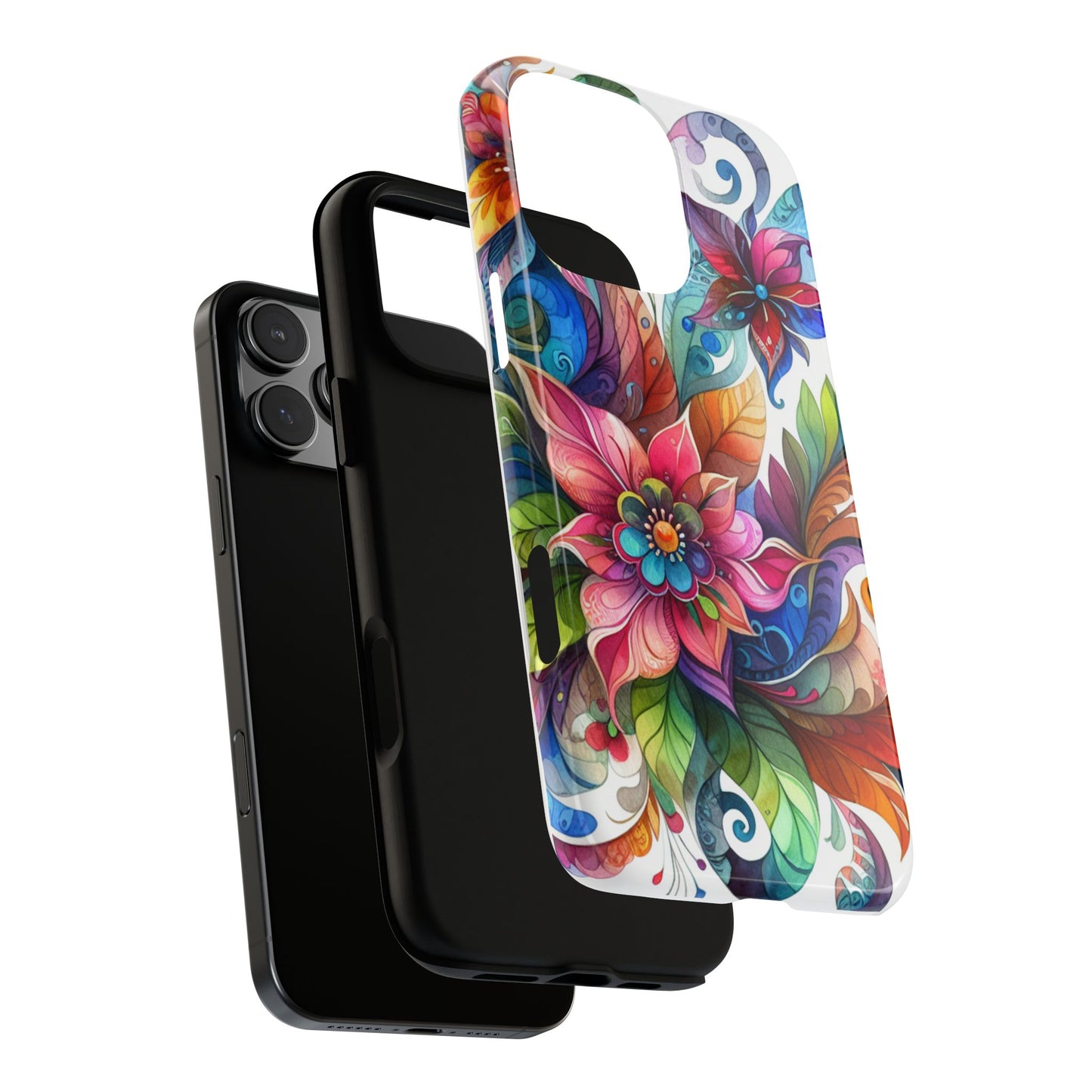 Floral Tough Cases, Vibrant Floral Phone Case – Tough Cases for Extra Protection & Style, Matte & Glossy Phone Case, Fits 29 Phone Models, Some iPhone 8 and 11-16, Google Pixel, Samsung Galaxy